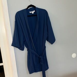Birdy Grey Navy Kimono Robe